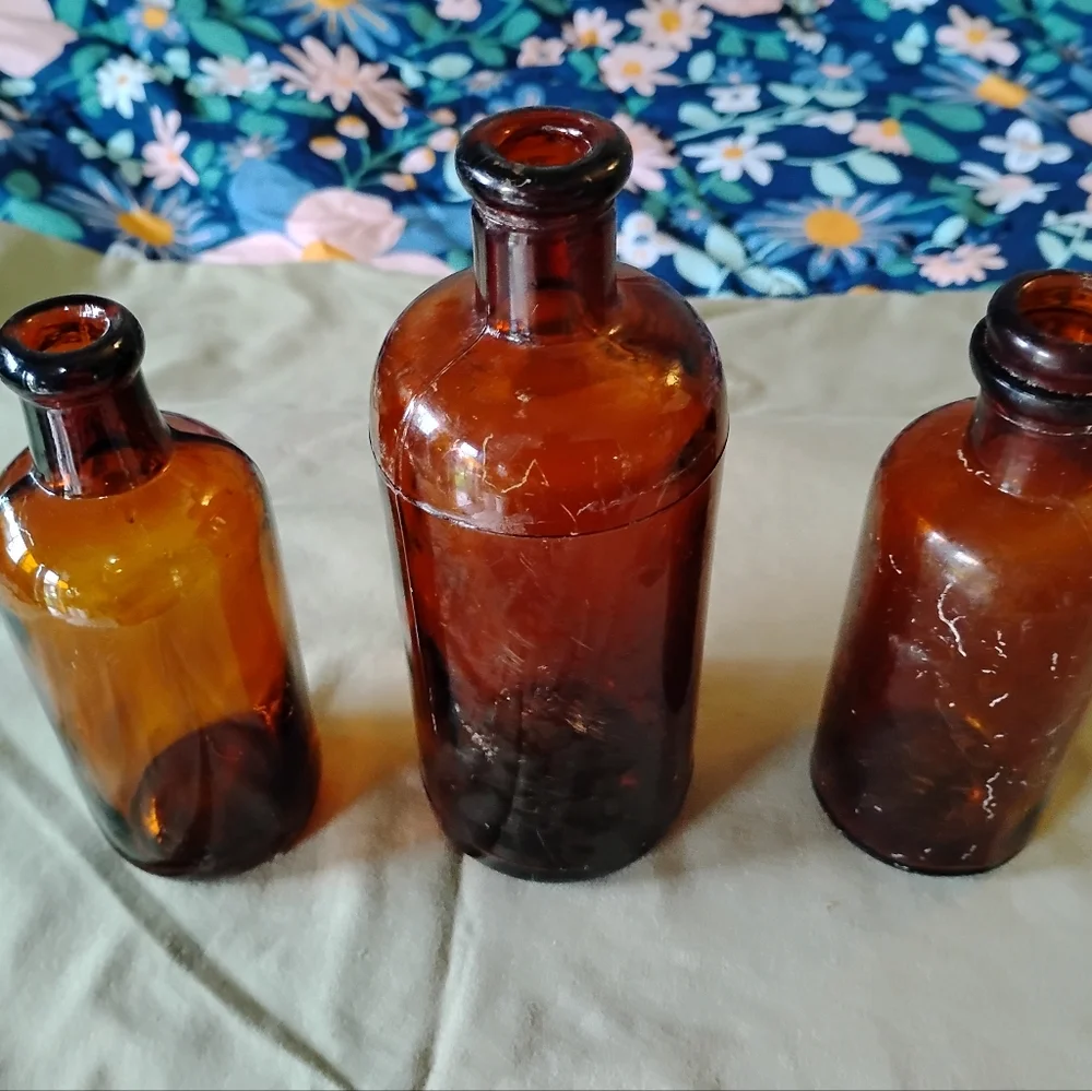 Antique medicine bottles